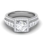 1.59 ct Natural Diamond Solitaire Engagement Wedding Rings14k Gold - Image 2
