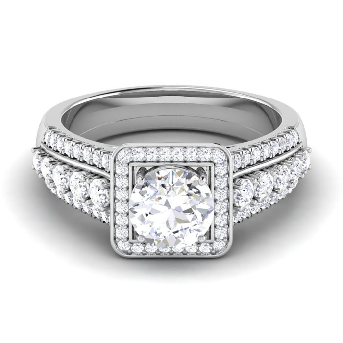 1.59 ct Natural Diamond Solitaire Engagement Wedding Rings14k Gold - Image 2