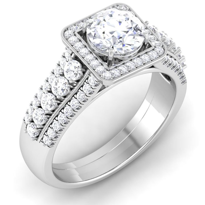 1.59 ct Natural Diamond Solitaire Engagement Wedding Rings14k Gold - Image 1