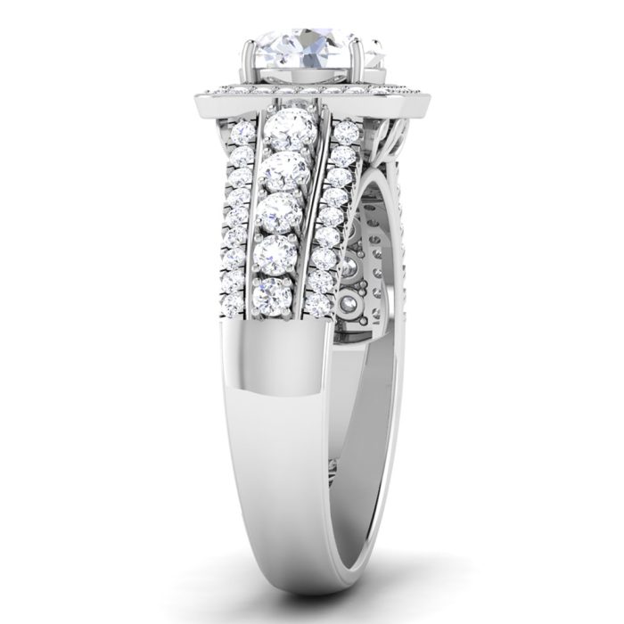 1.59 ct Natural Diamond Solitaire Engagement Wedding Rings14k Gold - Image 4