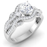 1.25 ct Natural Diamond Solitaire Engagement Wedding Rings14k Gold