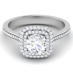 1.10 ct Natural Diamond Solitaire Engagement Wedding Rings14k Gold - Image 2