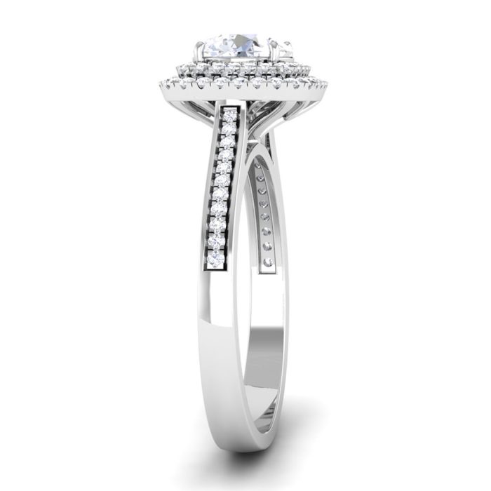 1.10 ct Natural Diamond Solitaire Engagement Wedding Rings14k Gold - Image 4