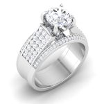 2.71 ct Natural Diamond Solitaire Engagement Wedding Rings14k Gold