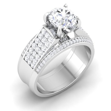 2.71 ct Natural Diamond Solitaire Engagement Wedding Rings14k Gold