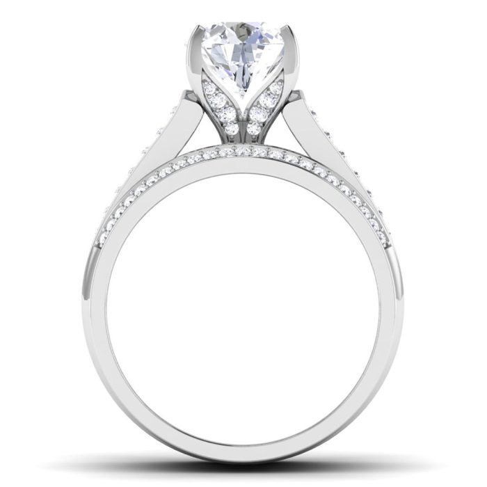2.71 ct Natural Diamond Solitaire Engagement Wedding Rings14k Gold - Image 5