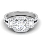 2.07 ct Natural Diamond Solitaire Engagement Wedding Rings14k Gold - Image 2