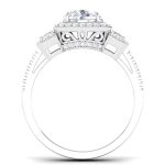 2.07 ct Natural Diamond Solitaire Engagement Wedding Rings14k Gold - Image 5