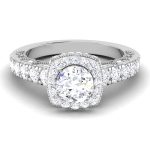 2.30 ct Natural Diamond Solitaire Engagement Wedding Rings14k Gold - Image 2
