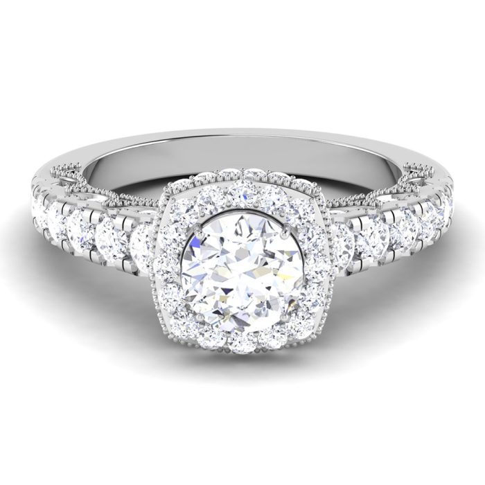 2.30 ct Natural Diamond Solitaire Engagement Wedding Rings14k Gold - Image 2