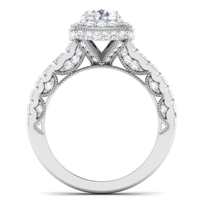 2.30 ct Natural Diamond Solitaire Engagement Wedding Rings14k Gold - Image 5