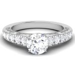 2.30 ct Natural Diamond Solitaire Engagement Wedding Rings14k Gold - Image 2