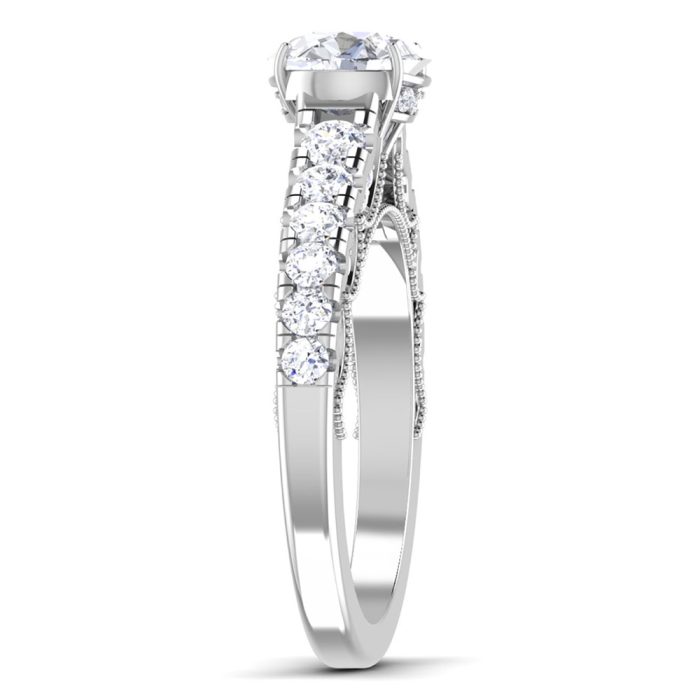 2.30 ct Natural Diamond Solitaire Engagement Wedding Rings14k Gold - Image 4