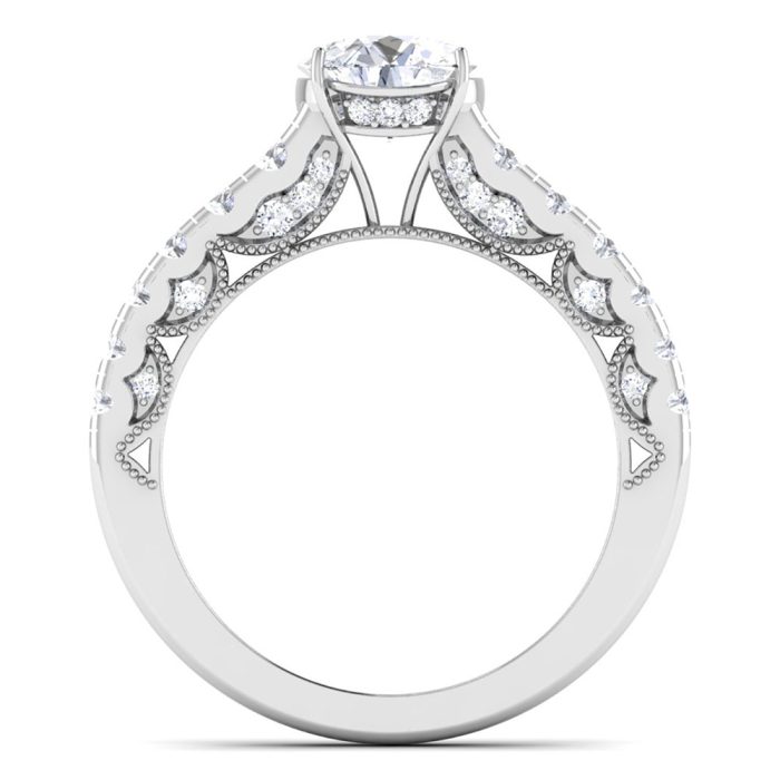 2.30 ct Natural Diamond Solitaire Engagement Wedding Rings14k Gold - Image 5