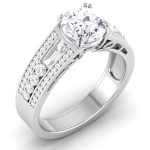 2.20 ct Natural Diamond Solitaire Engagement Wedding Rings14k Gold