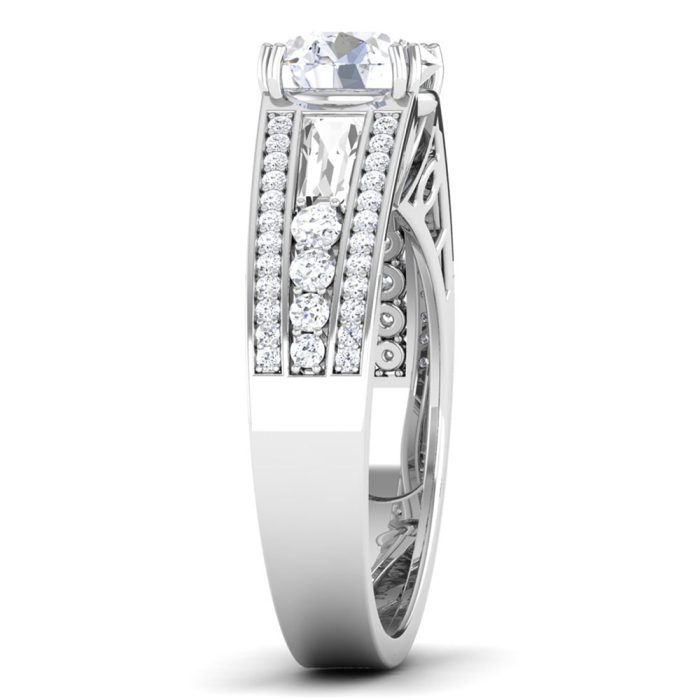 2.20 ct Natural Diamond Solitaire Engagement Wedding Rings14k Gold - Image 4