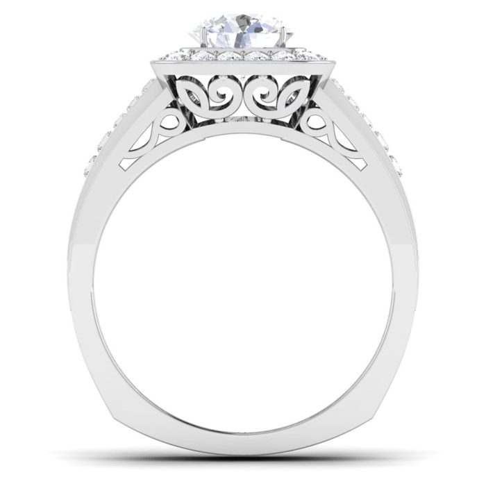 2.66 ct Natural Diamond Solitaire Engagement Wedding Rings14k Gold - Image 5