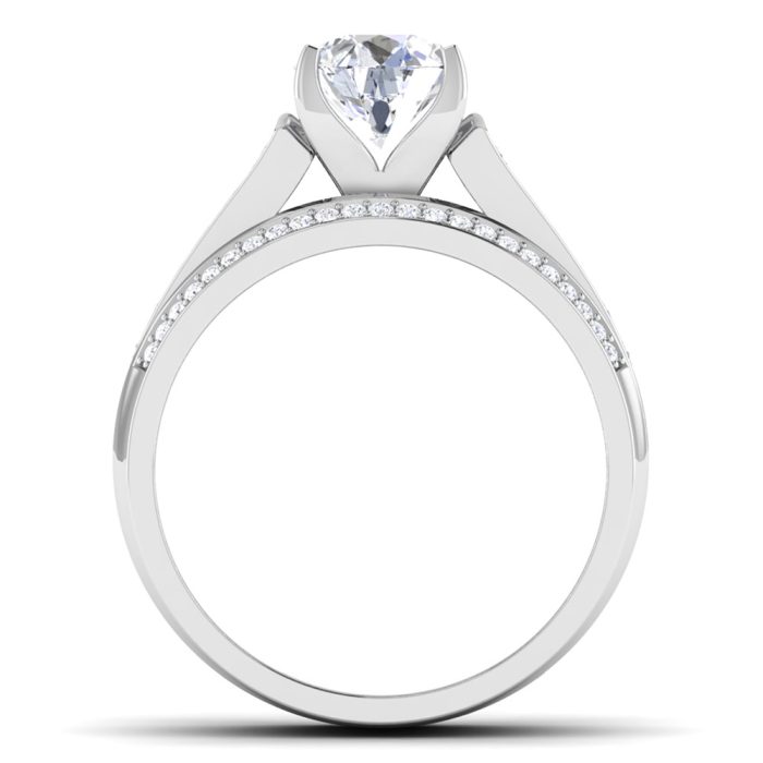 2.19 ct Natural Diamond Solitaire Engagement Wedding Rings14k Gold - Image 5