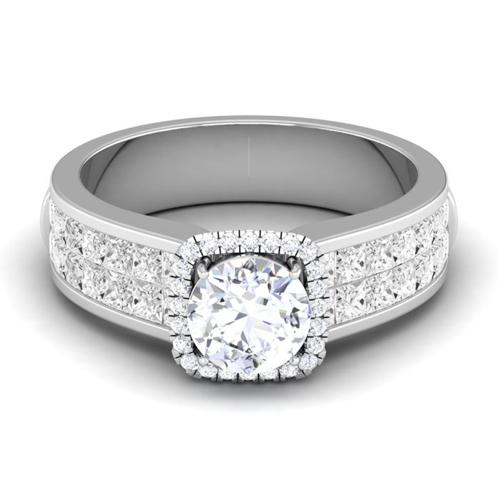 3.70 ct Natural Diamond Solitaire Engagement Wedding Rings14k Gold - Image 2