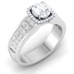 3.70 ct Natural Diamond Solitaire Engagement Wedding Rings14k Gold