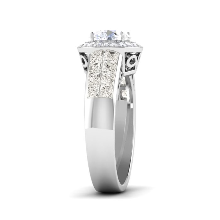 3.26 ct Natural Diamond Solitaire Engagement Wedding Rings14k Gold - Image 4