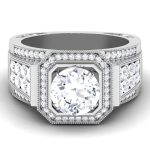 3.30 ct Natural Diamond Solitaire Engagement Wedding Rings14k Gold - Image 2