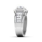 3.30 ct Natural Diamond Solitaire Engagement Wedding Rings14k Gold - Image 4
